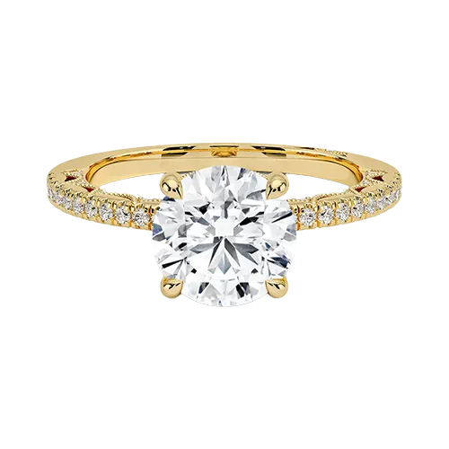 Tacori Lunetta Crescent Diamond Engagement Ring